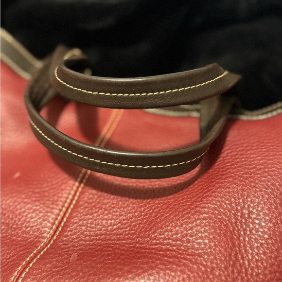 Dooney And Bourke Brown Pebbled Leather Sara Purse Handbag - Picture 2 of 16